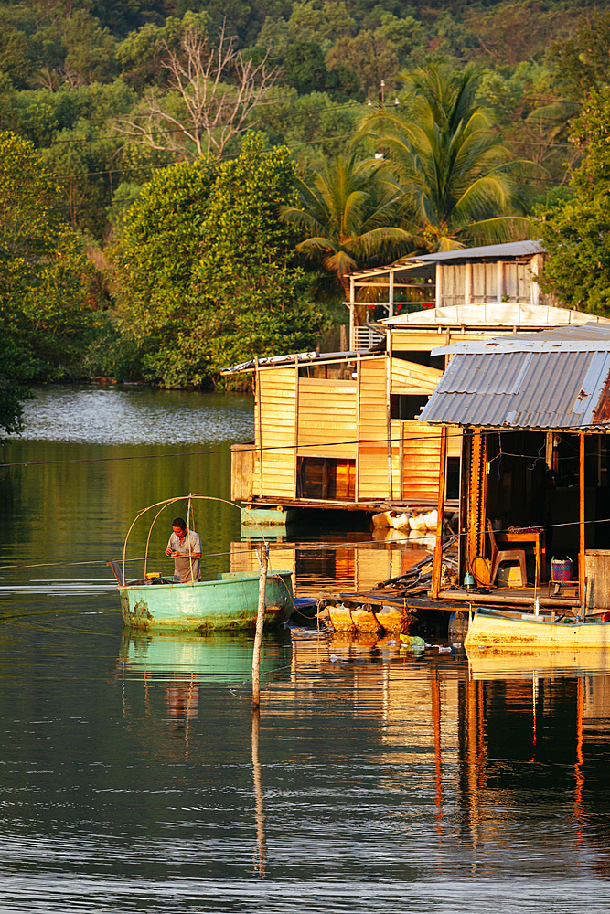 Riverside scene, Lê Bát, Phu Quoc Island, Vietnam