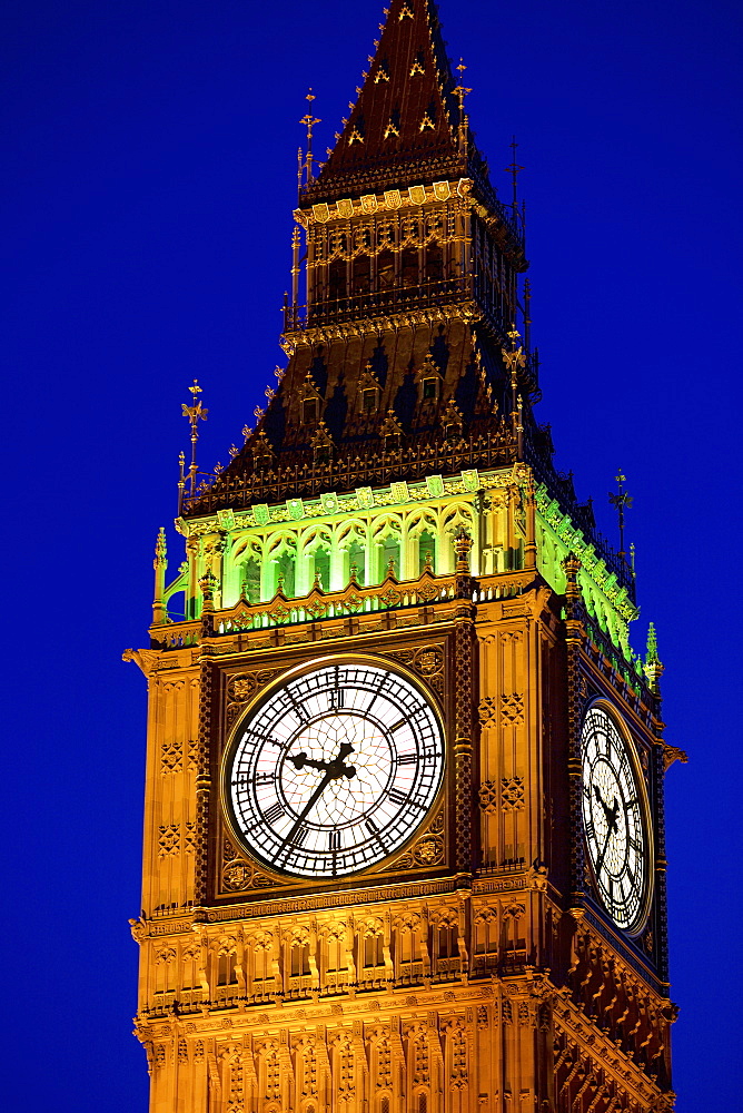 Big Ben at twilight in Westminster, London, England, United Kingdom, Europe