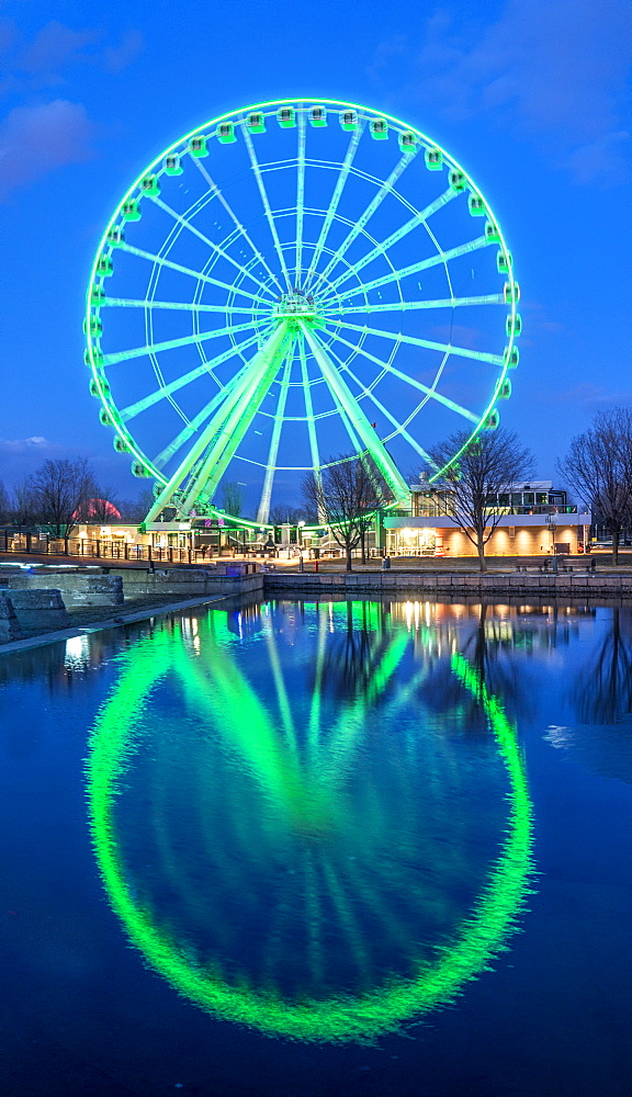 The tallest Ferris Wheel in Canada at the harbour, Montreal, Quebec, Canada, North America