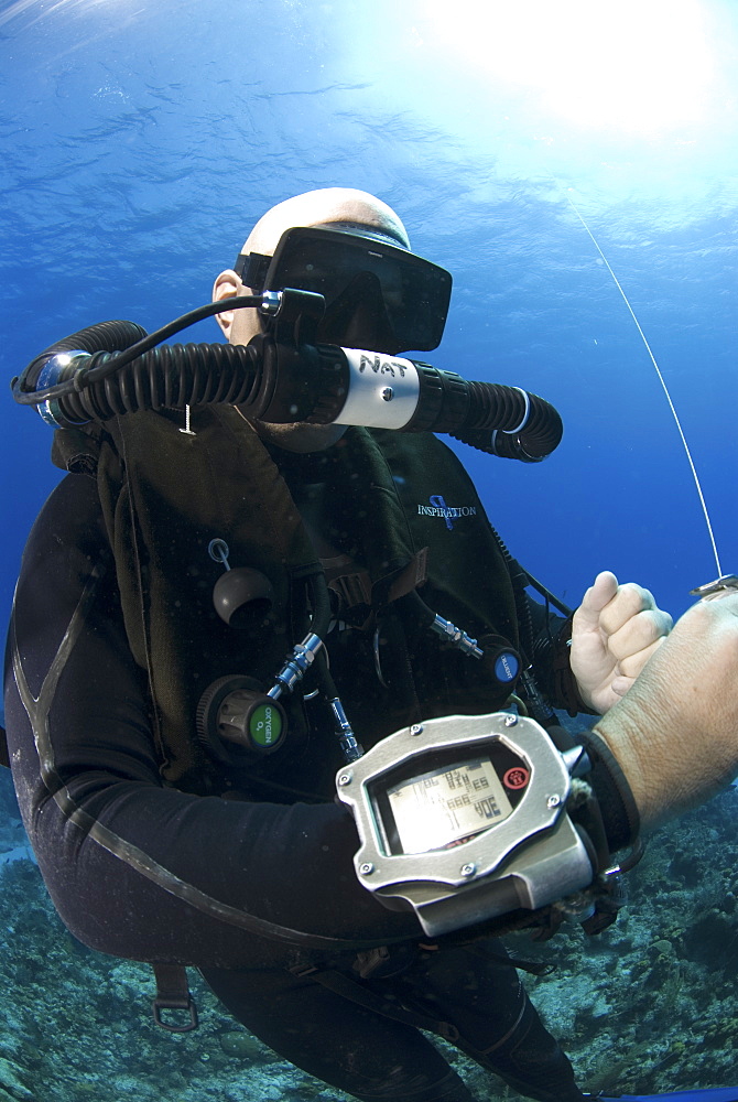 Technical Divers using Trimix, Rebreathers and technical diving equipment, Divetech, Grand Cayman, Cayman Islands, Caribbean