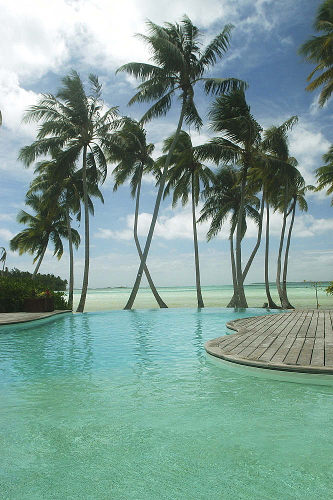 Swimming pool of International Hotel, Tahiti, French Polynesia