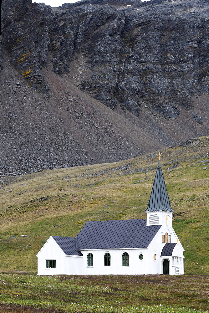 Whalers church in Grytviken, South Georgia, Polar Regions