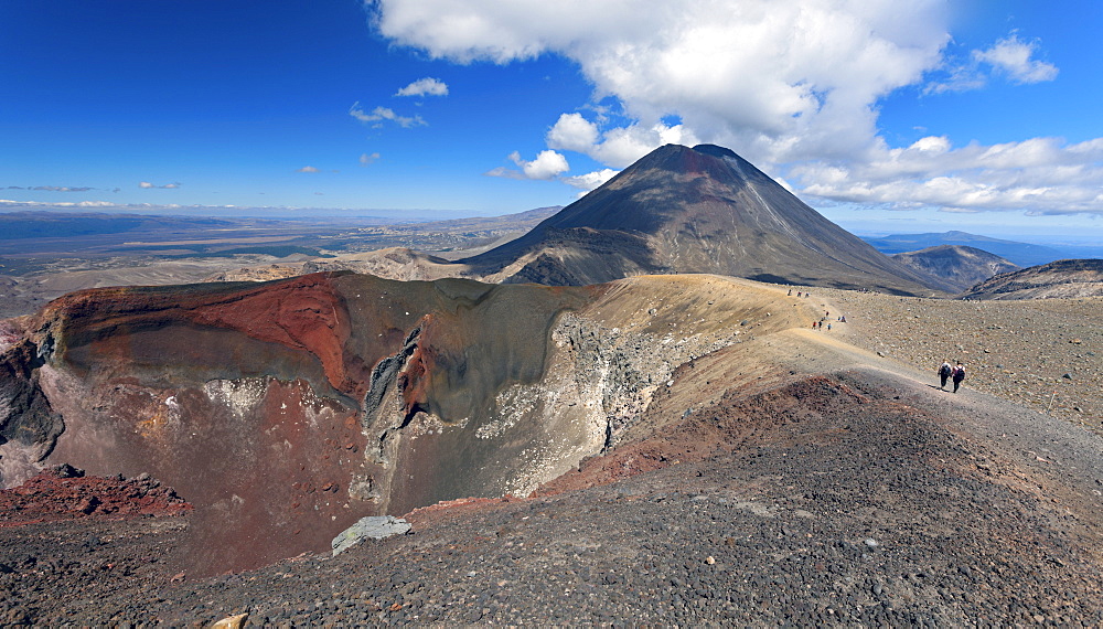 View over volcano, New Zealand