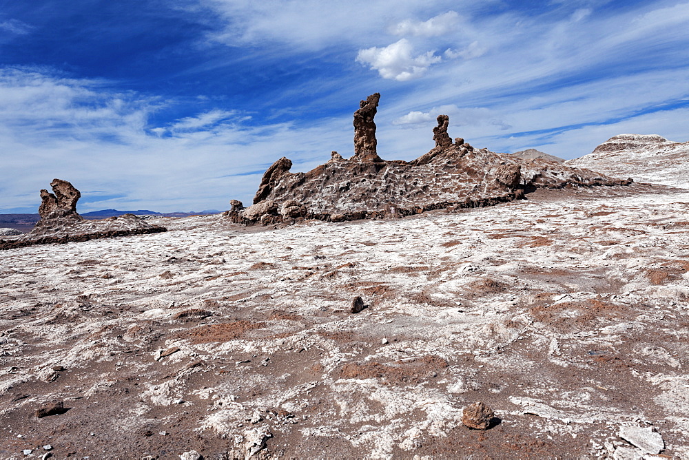 Rock formations, Chile, Antofagasta Region, Atacama Desert, Valle de la Luna