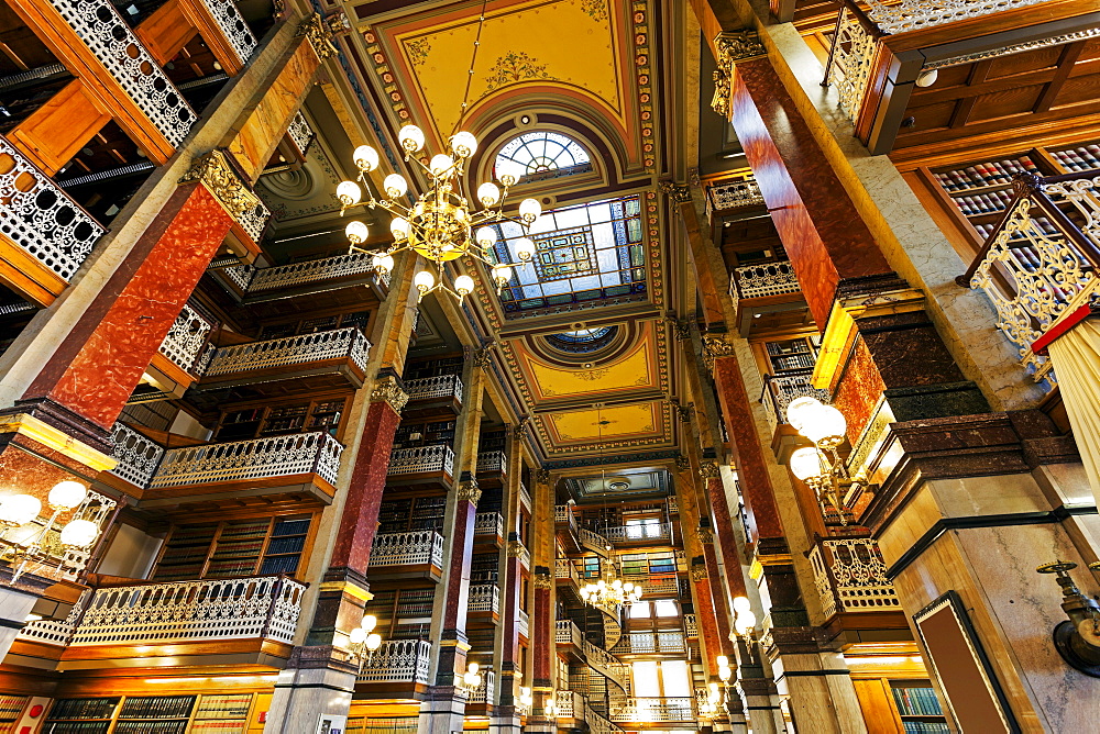 Old library in Iowa State Capitol, Des. Moines, Iowa