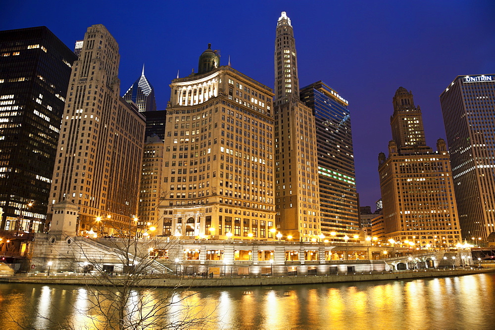USA, Illinois, Chicago, City view, USA, Illinois, Chicago
