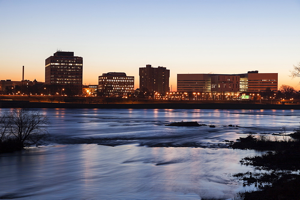 New Jersey, Trenton, Cityscape at night, Trenton, New Jersey, USA