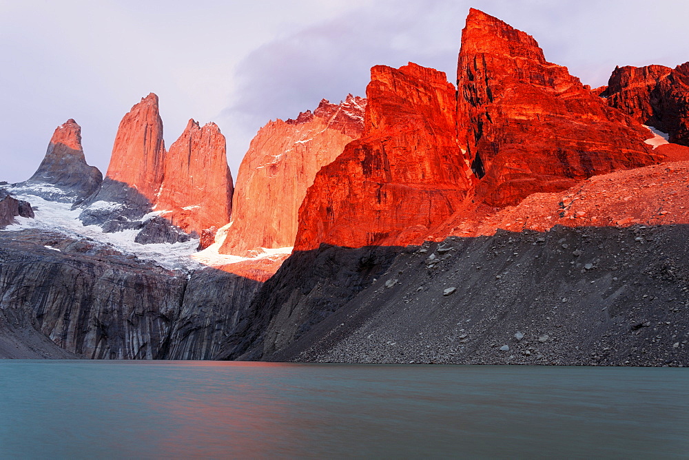 Scenic view of Cordillera del Paine, Chile