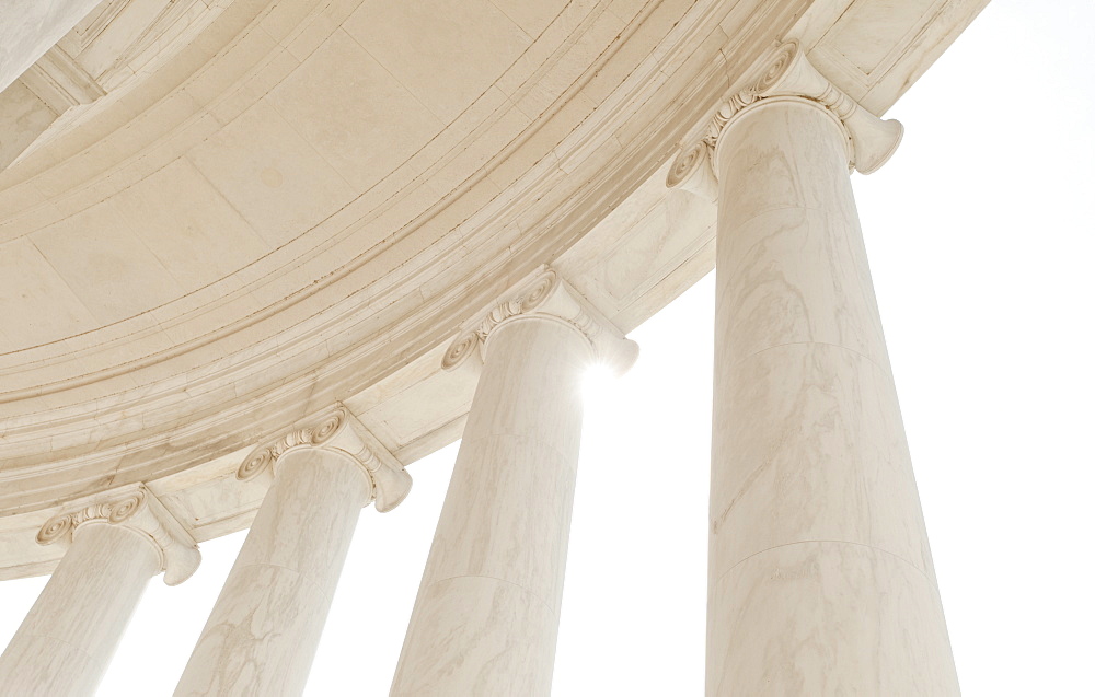 Jefferson Memorial, Close up of columns