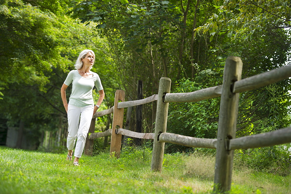 Senior woman walking