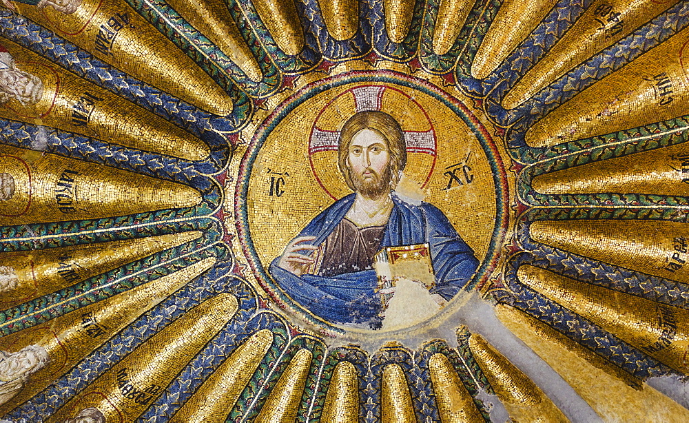 Turkey, Istanbul, Kariye Museum, Jesus Christ, fresco