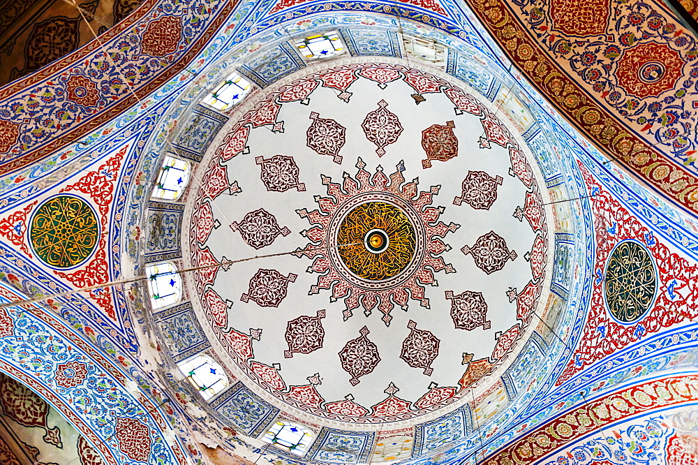 Turkey, Istanbul, Sultanahmet Mosque interior