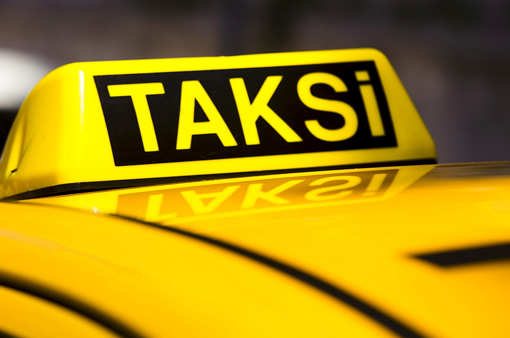 Turkey, Istanbul, Yellow taxi