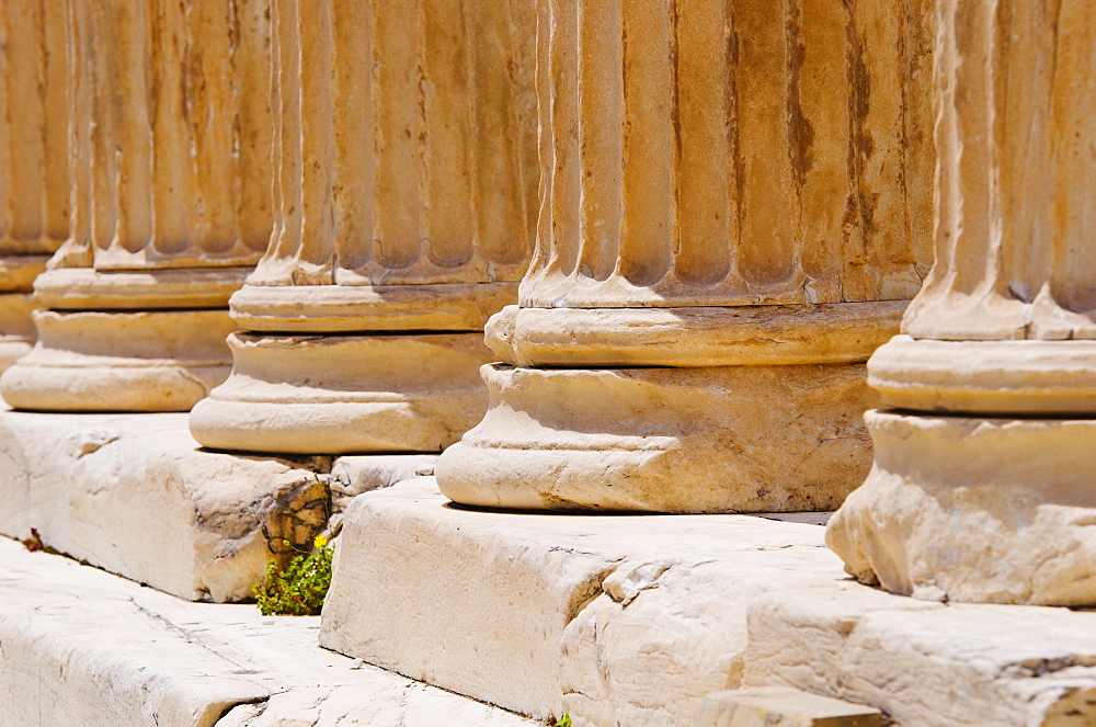 Greece, Athens, Acropolis, Doric columns of Propylaea