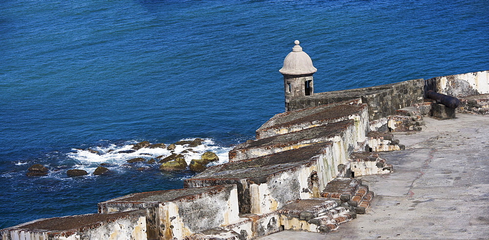 Puerto Rico, Old San Juan, section of El Morro Fortress