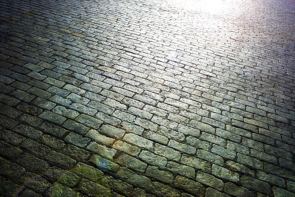 Cobblestoned street