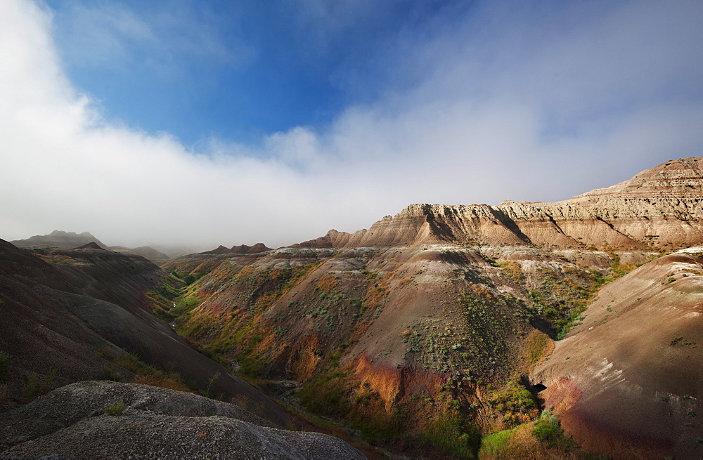 USA, South Dakota, Mountains in Badlands National Park