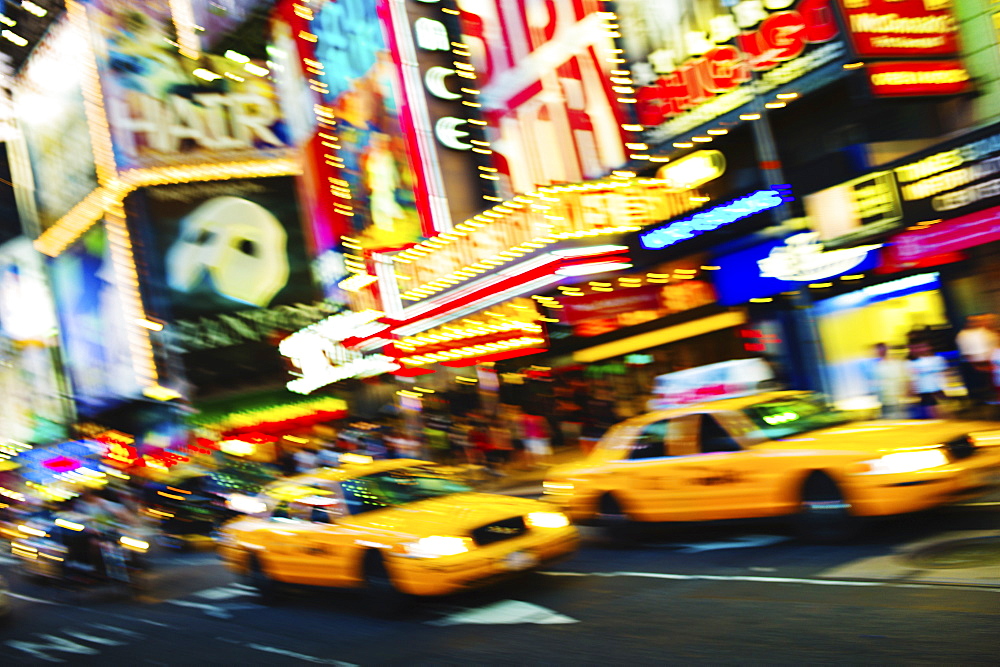 Times Square New York City at dusk