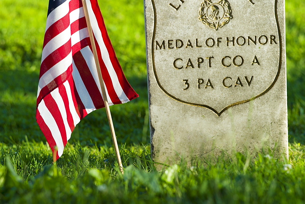 Tombstone at Gettysburg National Military Park