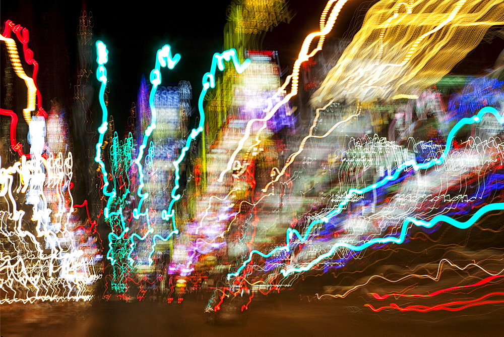 USA, Nevada, Las Vegas, light trail, USA, Nevada, Las Vegas