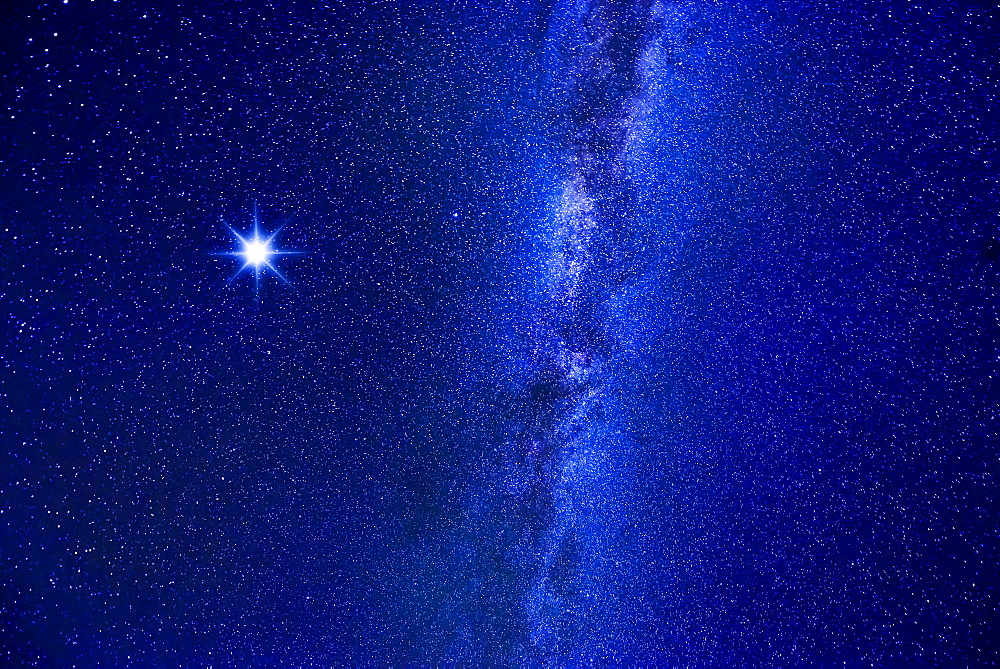 Milky Way and bright star