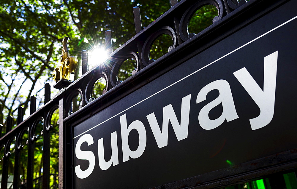 Subway sign, New York City, New York