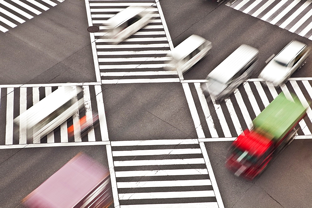 Japan, Tokyo, Shibuya Crossing, elevated view, Shibuya Crossing, Tokyo, Japan