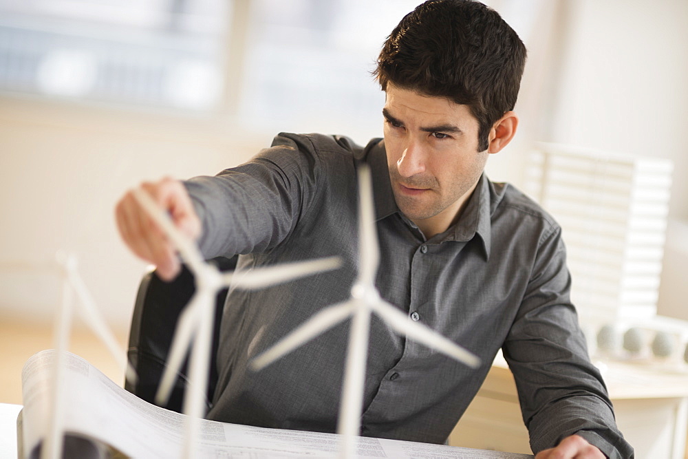 Architect working in firm dealing with wind power