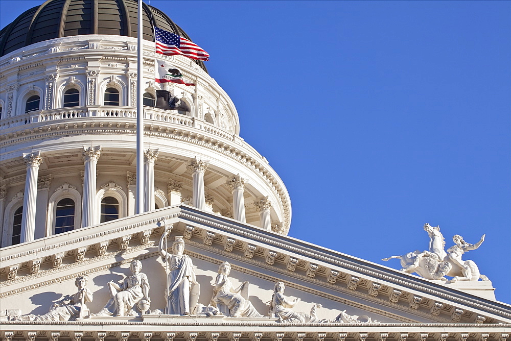 USA, California, Sacramento, California state capitol building, USA, California, Sacramento