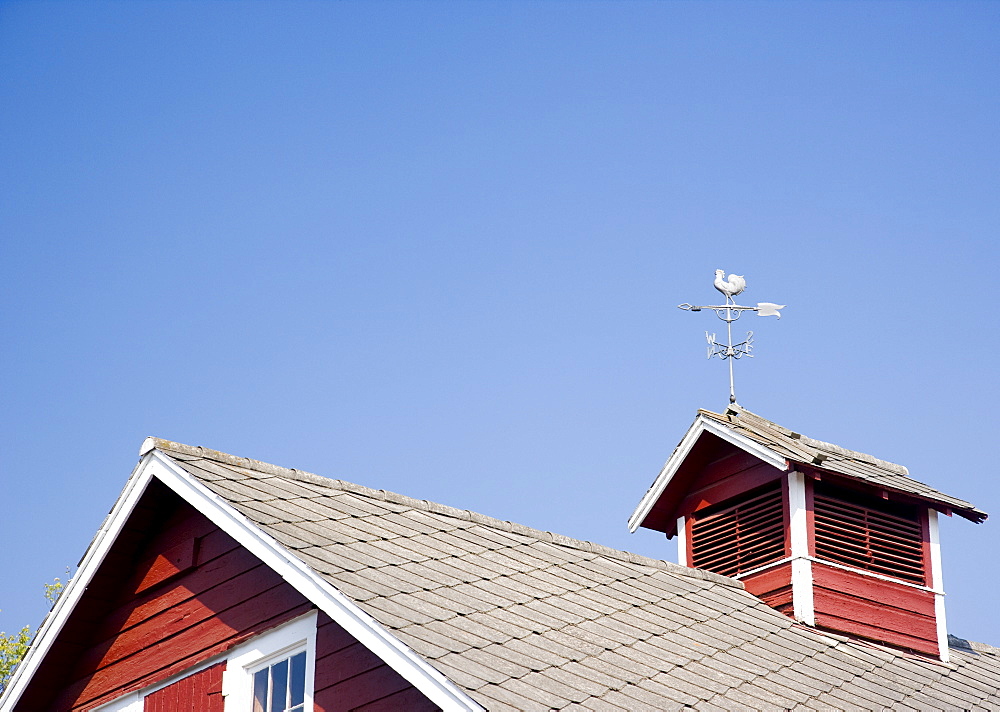 Weathervane on barn