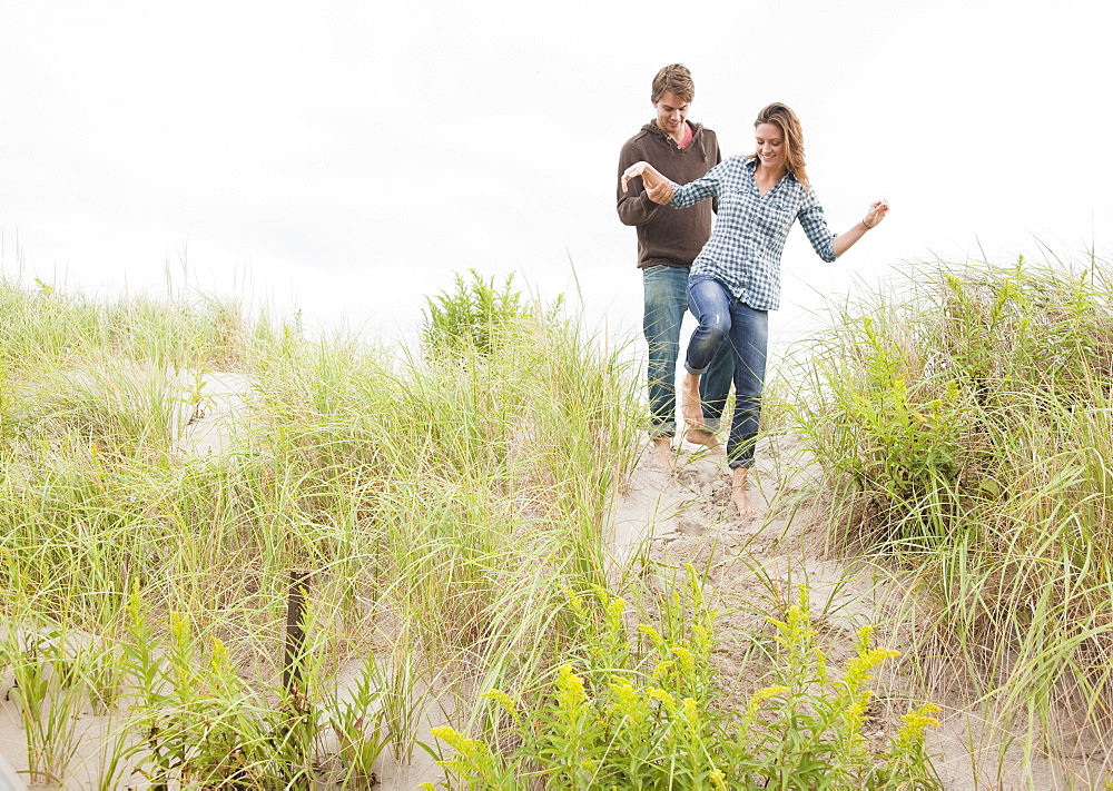 Couple walking