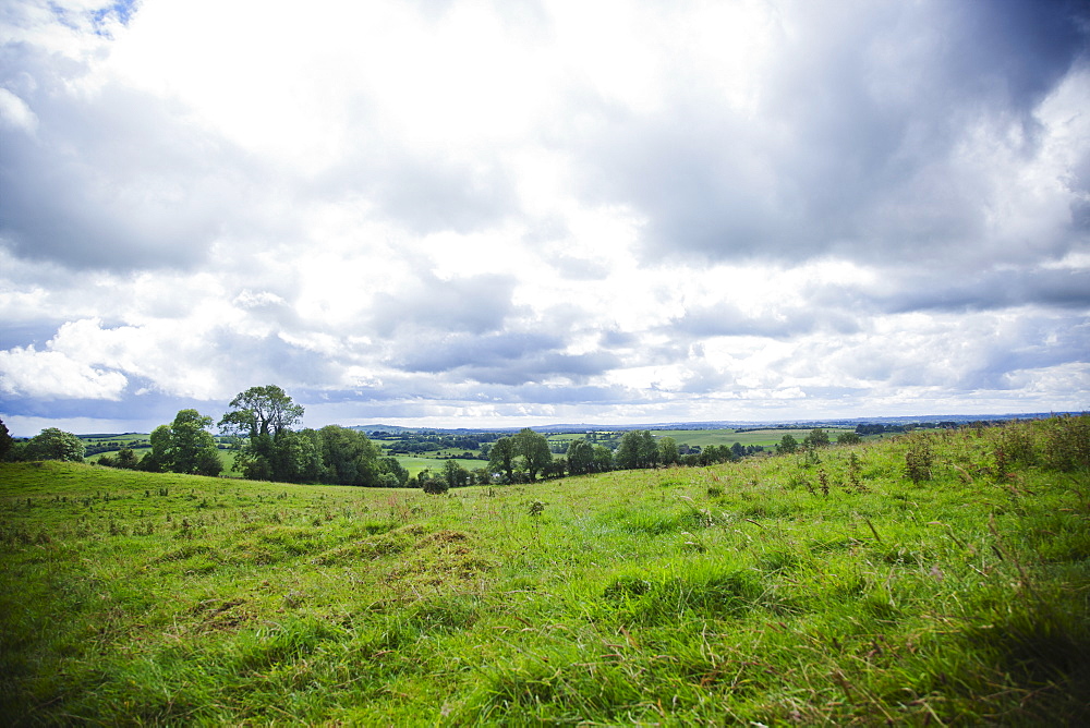 Ireland, County Westmeath, Landscape with clouds