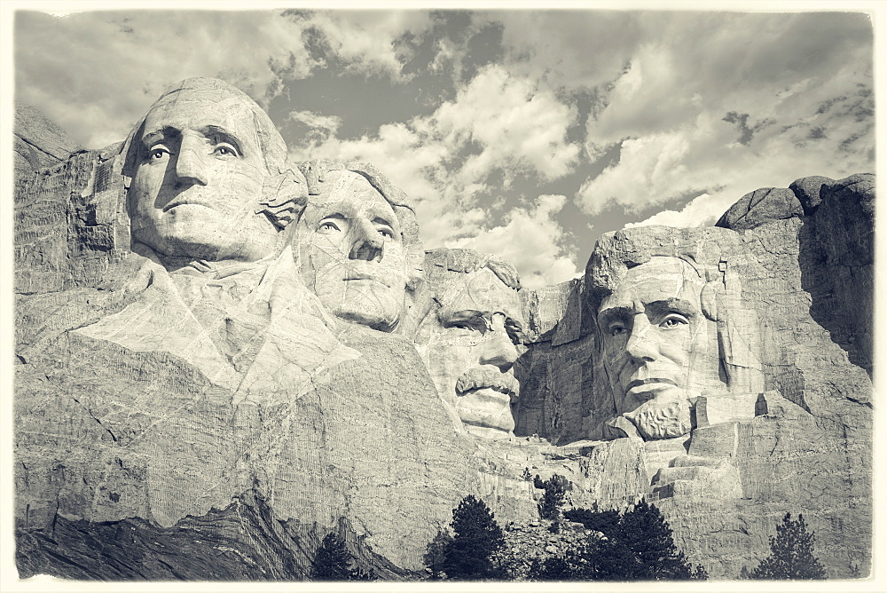 Mount Rushmore National Memorial, USA, South Dakota, Black Hills, Mount Rushmore National Memorial