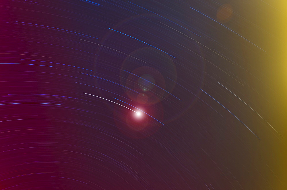 Long exposure of stars