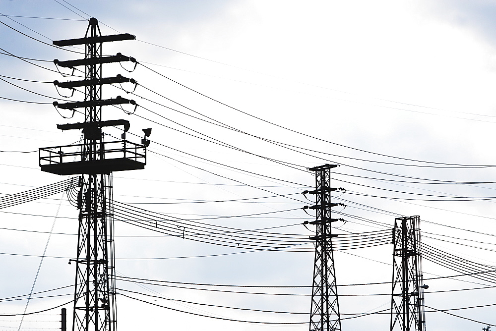 Transmission tower pylons