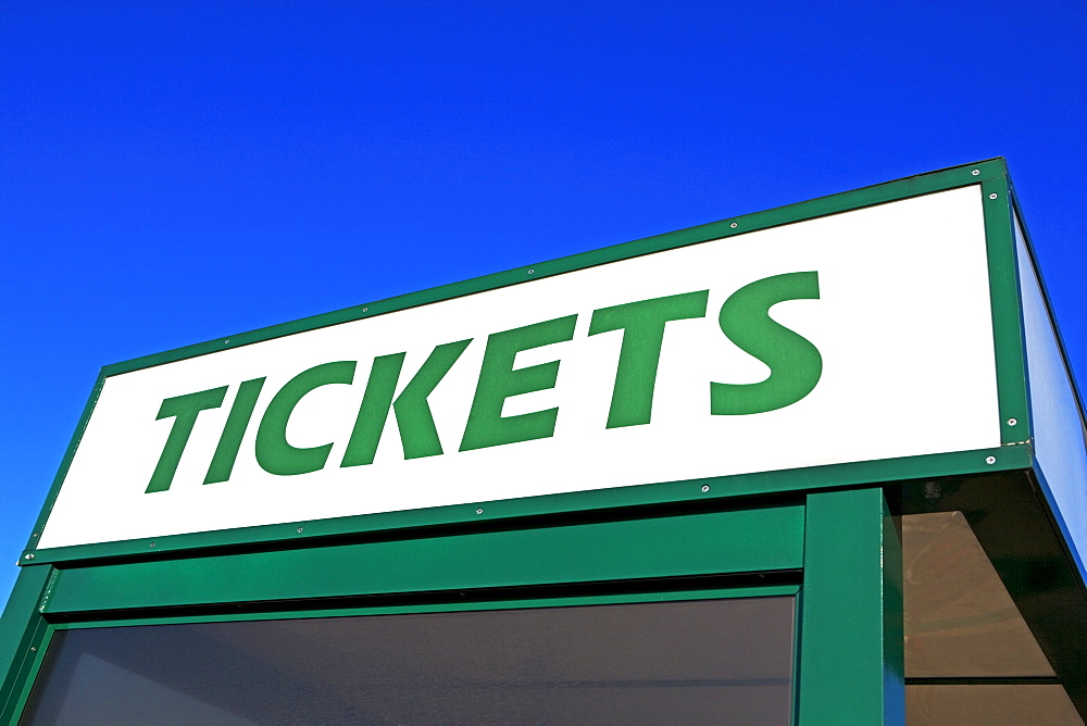 Close up of Ticket booth