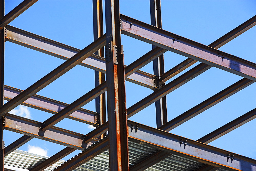 Low angle view of construction site