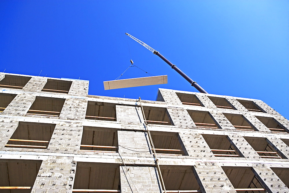 Low angle view of construction site