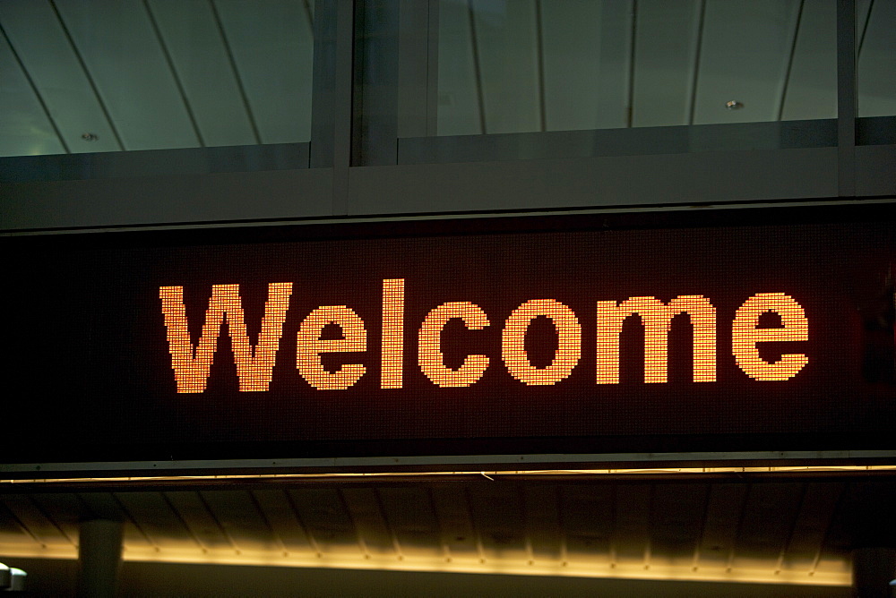welcome sign