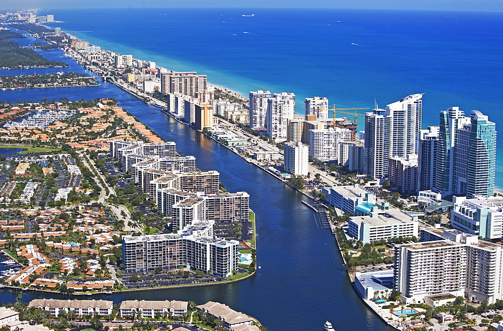 Aerial view of Fort Lauderdale, Florida, United States