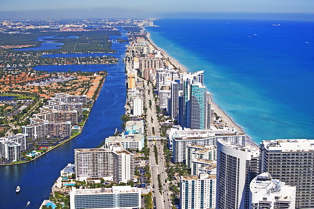 Aerial view of Fort Lauderdale, Florida, United States