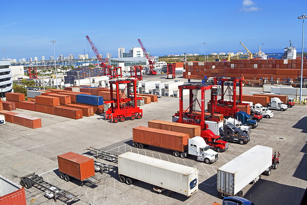 Shipping containers at dock