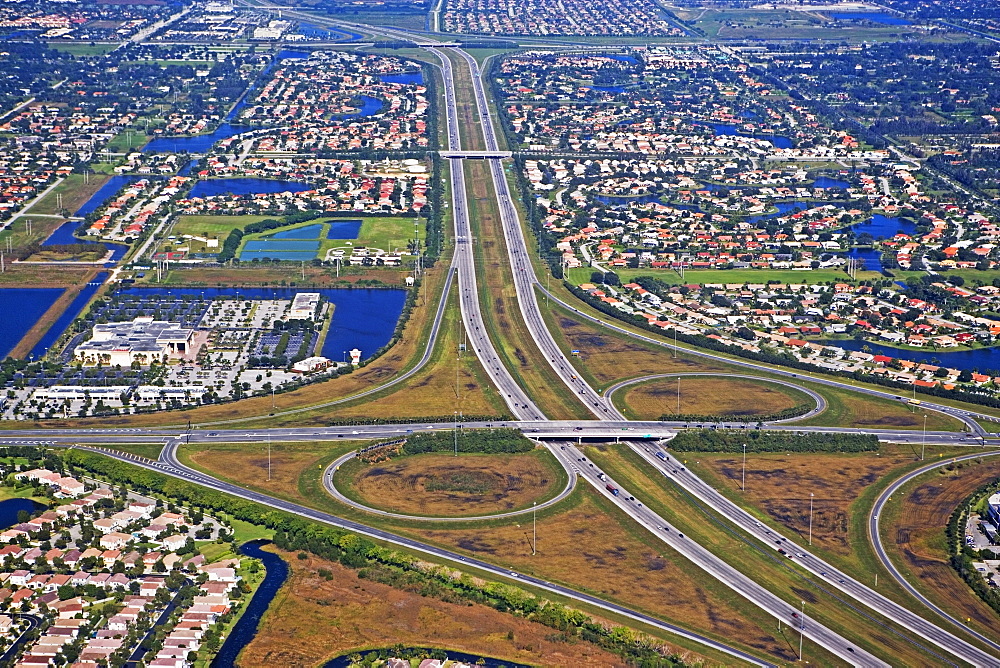 Aerial view of city