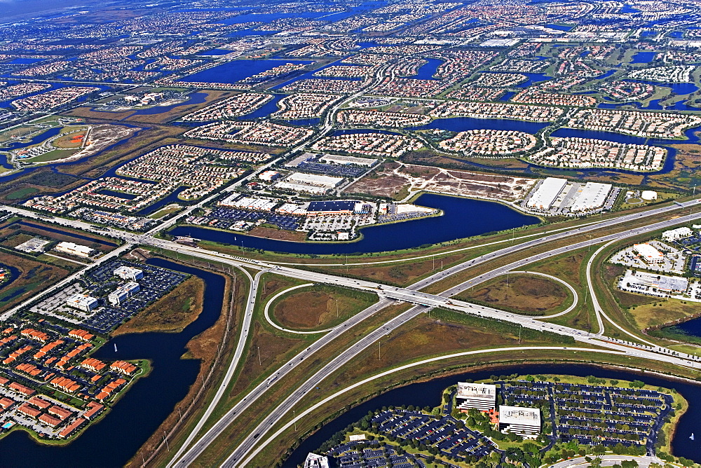 Aerial view of city