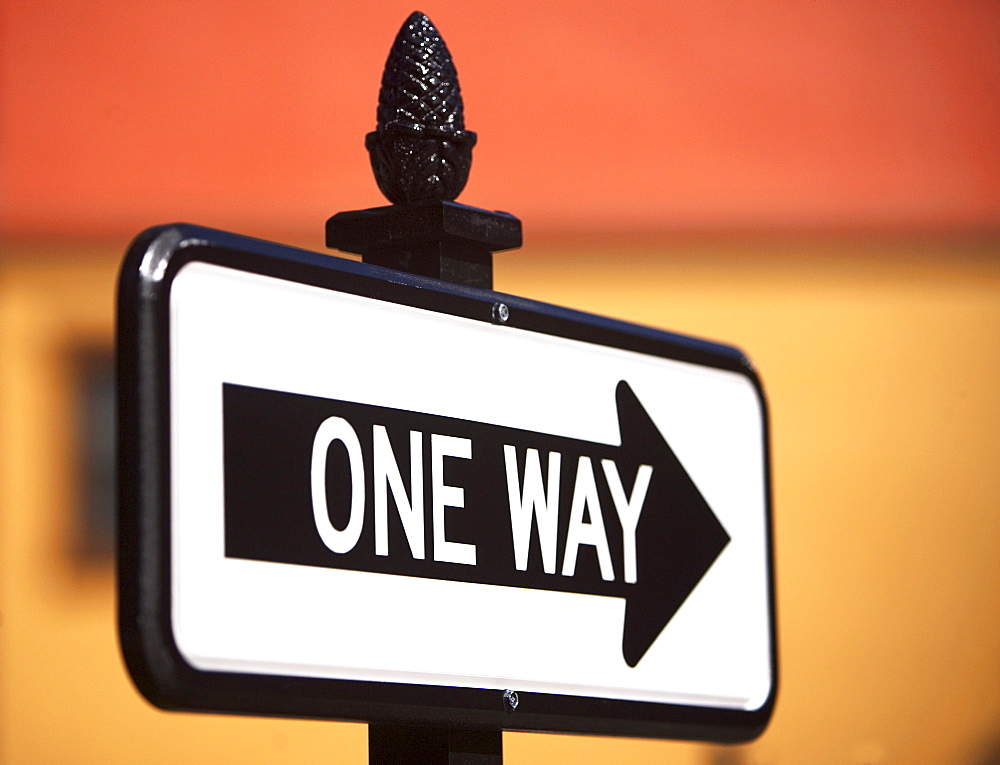 One way sign