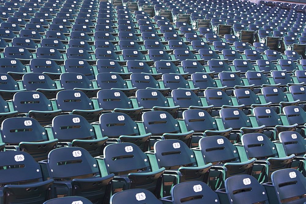 Empty bleacher seats