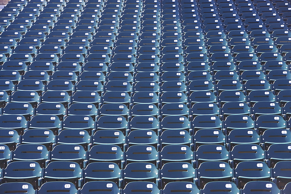 Empty bleacher seats