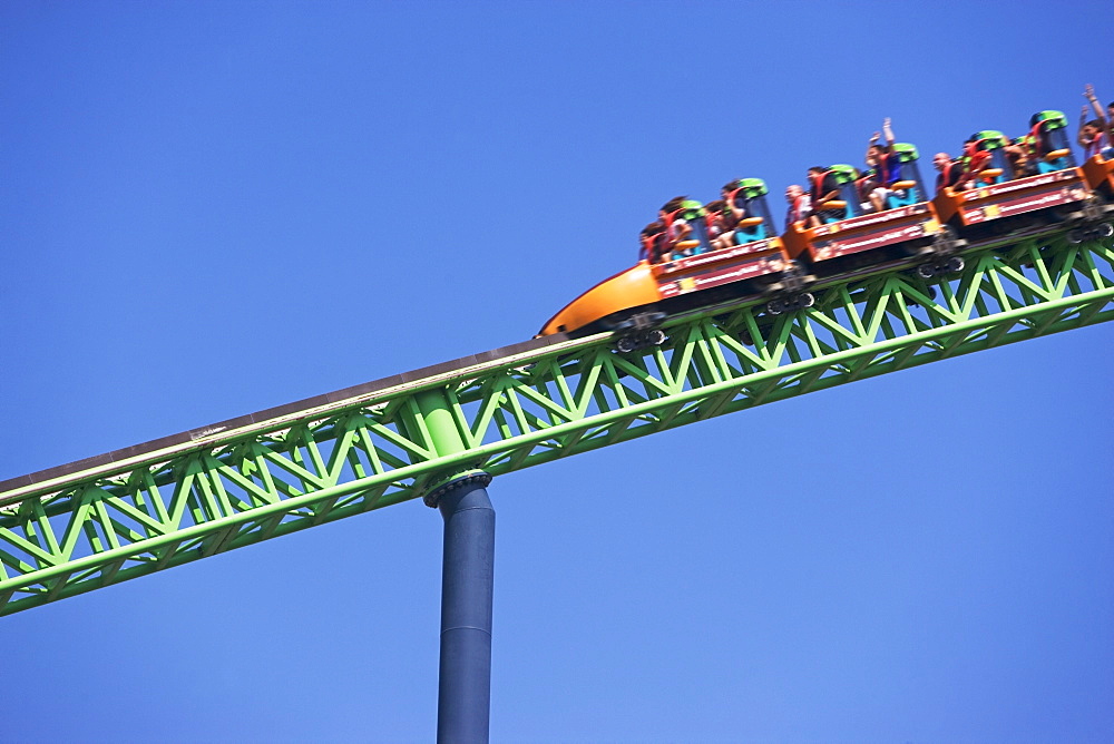 People on rollercoaster