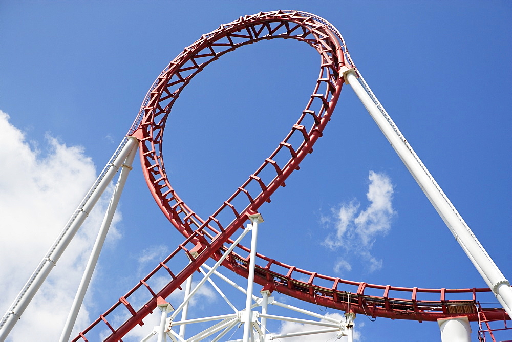 Rollercoaster against sky