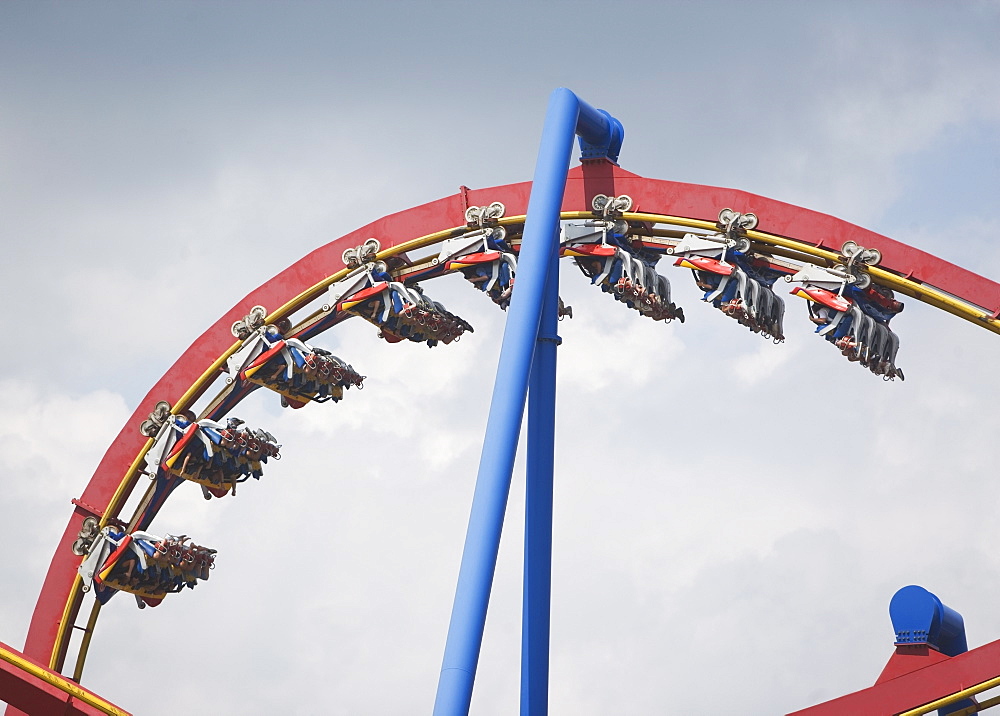 People on rollercoaster